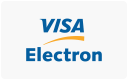 Visa Electron cards accepted here